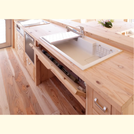 Kitchen キッチン音響熟成木材森から生まれる手づくりキッチン